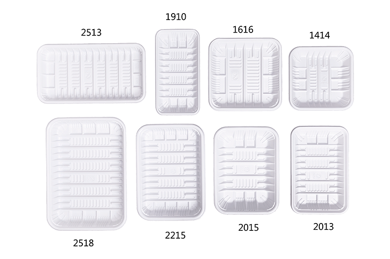 Bandeja de almacenamiento de alimentos frescos biodegradables